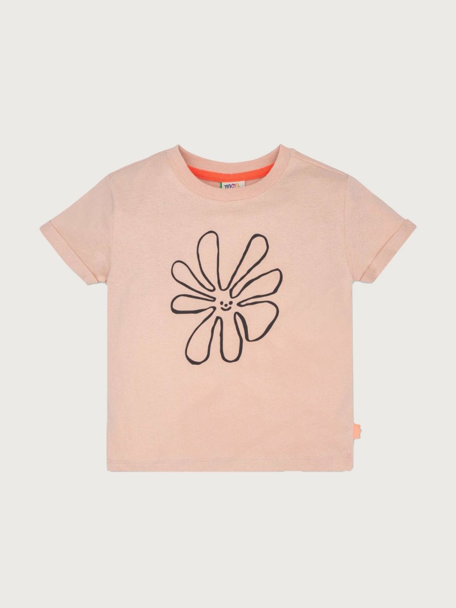 Kids Mon Coeur Tops | Flower Kid T-Shirt Chalk Pink