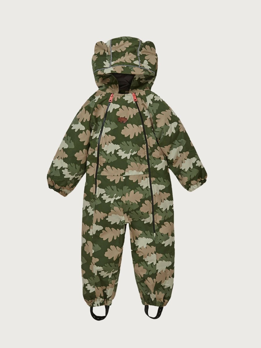 Kids Töastie Kids Tops | Waterproof Puddlesuit Leaf Camo