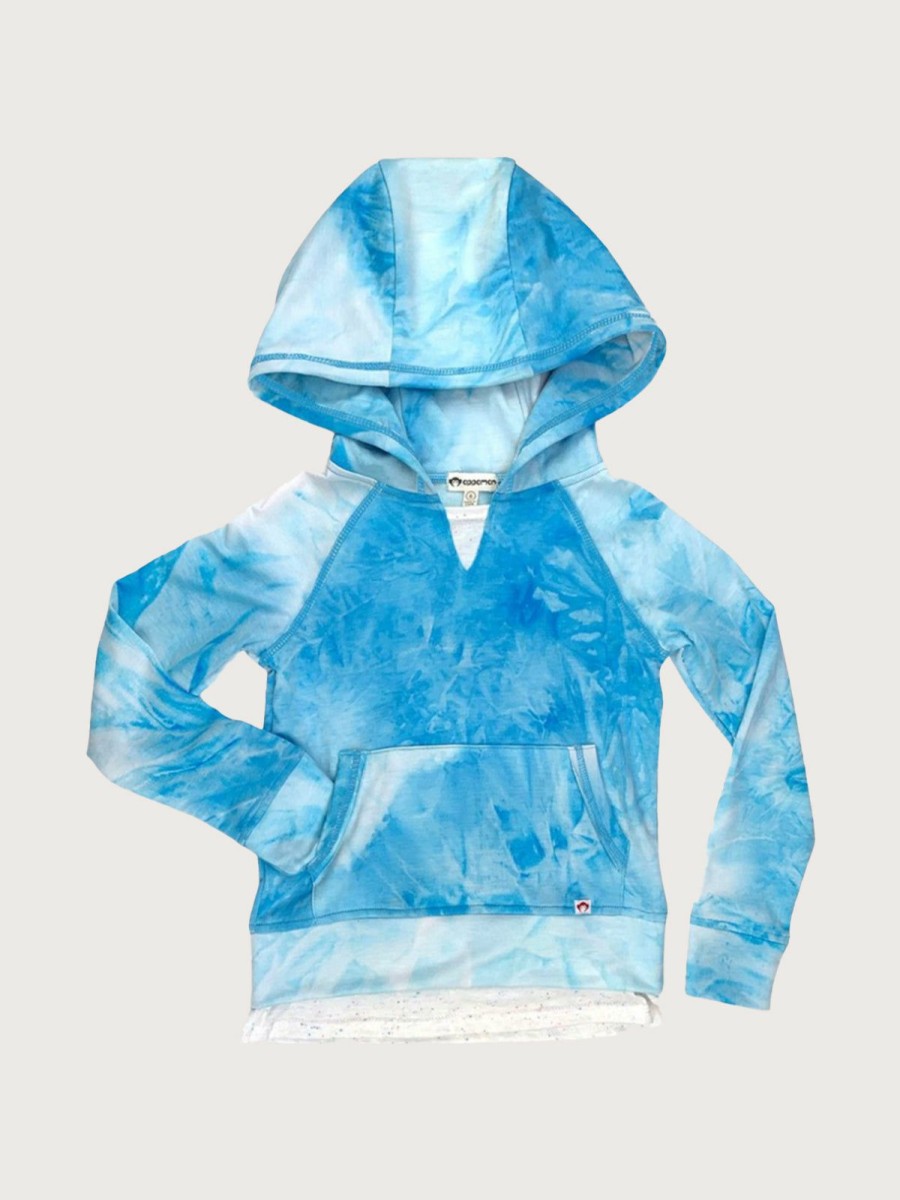 Kids Appaman Inc Tops | Fiona Hoodie Cool Blue